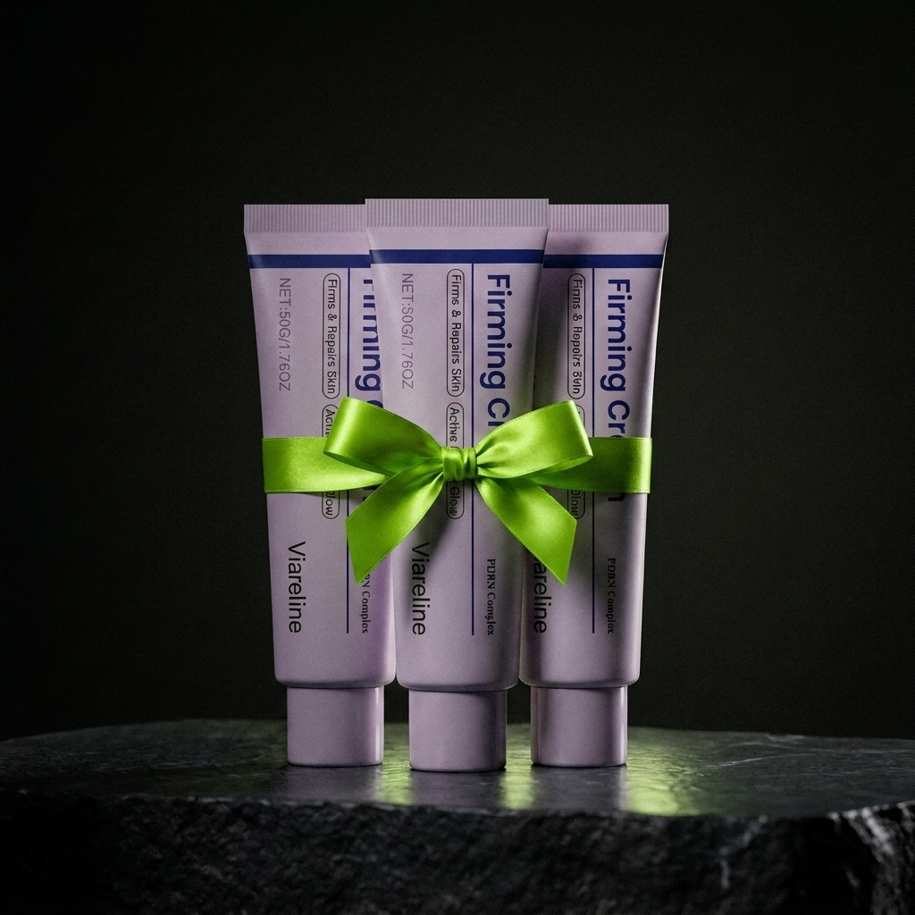 Cell Repair Cream 3-pack bundle tied with a lime ribbon